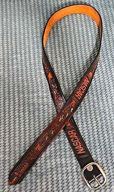 NASCAR Winston Cup Series Racing Leather Look Belt XL 44-46 Est